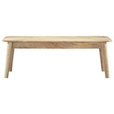 Tidyard Table Basse en Bois de Manguier Massif Style Industriel 115 x 60 x 40 cm