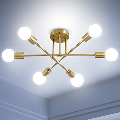 ANDAST Sputnik Plafonnier Industriel,Or Rétro Lampe de plafond 64cm E27/ E26,6-Lampe Lustre Vintage pour Chambre à coucher Salon (ampoule non incluse) ANDAST Sputnik Plafonnier Industriel,Or Rétro Lampe de plafond 64cm E27/ E26,6-Lampe Lustre Vintage pour Chambre à coucher Salon (ampoule non incluse)