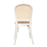 Biscottini Chaise Salle a Manger Bois 88x44x44 cm - Chaise rotin Salle à Manger et Chaise de Cuisine - Chaise bistrot Bois - Chaise Bois bistrot