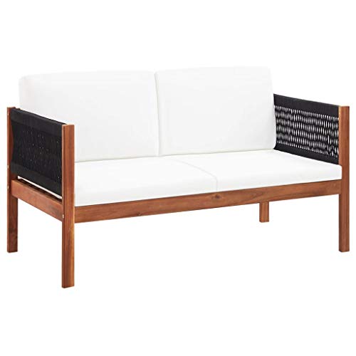 Festnight Mobilier de Jardin Palette | Salon de Jardin | Canapé de Jardin à 2 Places Bois d Festnight Mobilier de Jardin Palette | Salon de Jardin | Canapé de Jardin à 2 Places Bois d'acacia Massif