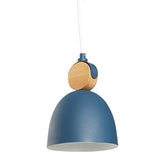 E27 Moderne Metal Suspensions Luminaire Sphérique Plafonnier Lustre Industriel en Métal Plafonnier Lustre Plafonnier Lampe LED (Bleu)