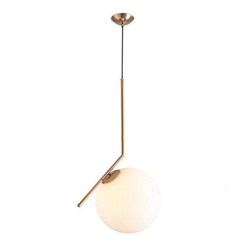 MZStech Moderne Mode Suspension Lampe Fer Verre LED Luminaire Suspension Boule Verre Vec Du Métal Doré (30CM) MZStech Moderne Mode Suspension Lampe Fer Verre LED Luminaire Suspension Boule Verre Vec Du Métal Doré (30CM)
