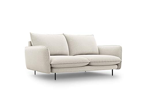 Cosmopolitan Design Canapé, Vienna, 2 Places, Beige Clair, 160x92x95