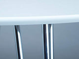 Inter Link Table de salle à manger ronde panneaux de particules blanc