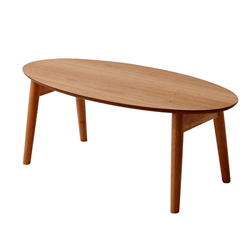 EMOOR Table Basse Pliante en Bois Ovale (L90xP43xH34cm) Cerise, Table –  Shop Planète Déco