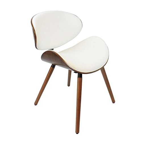 BTZHY Fauteuil Chaise,Chaise de Salle à Manger Papillon, Chaises de Salle à Manger Modernes du Milieu du Siècle, Chaise d BTZHY Fauteuil Chaise,Chaise de Salle à Manger Papillon, Chaises de Salle à Manger Modernes du Milieu du Siècle, Chaise d'appoint de Cuisine Contemporaine Rembourrée en Faux Cuir Noyer à Dossier I