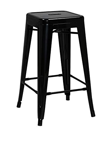 Lo + deModa Hight Ural H66 B & W – Tabouret, Noir