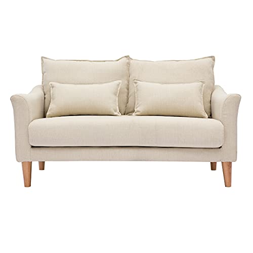 Miliboo Canapé scandinave 2 Places Beige Kate Miliboo Canapé scandinave 2 Places Beige Kate