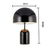 Lampe De Table Nordique Créatif Moderne Forme De Champignon Lampe Nuit for Salon Étude Chambre Décoration De Maison (Body Color : Black)