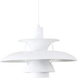 LUEPEICAI Nordic E27 Lampe suspension moderne avec parapluie coloré pour salle à manger Blanc Ø 40 cm
