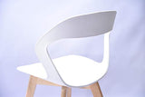 Ensemble de quatre chaises modernes en plastique de style scandinave dans une variété de couleurs pour une utilisation dans les salons, salles à manger, bureaux, salles de réunion et salles à manger
