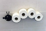 DanDiBo Porte-rouleau de papier toilette en métal Noir