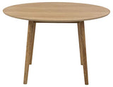 AC Design Furniture Pernille Table à Manger Ronde, Ø: 120 x 75,5 cm, Chêne, Bois, 1 pc