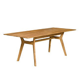 Nordic Story Table de salle à manger extensible 170 – 210 cm en bois massif chêne, idéale pour cuisine, salon, meubles de style scandinave nordique Couleur chêne naturel