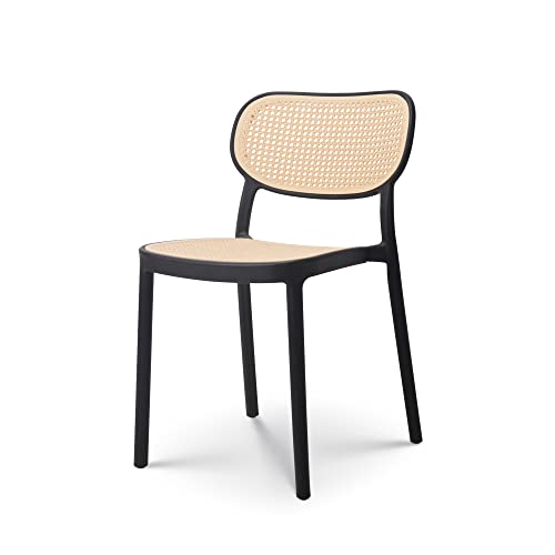 Kosmi - Chaise de Salle à Manger Noire au Style Vintage Kosmi - Chaise de Salle à Manger Noire au Style Vintage