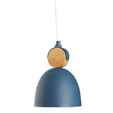 E27 Moderne Metal Suspensions Luminaire Sphérique Plafonnier Lustre Industriel en Métal Plafonnier Lustre Plafonnier Lampe LED (Bleu)