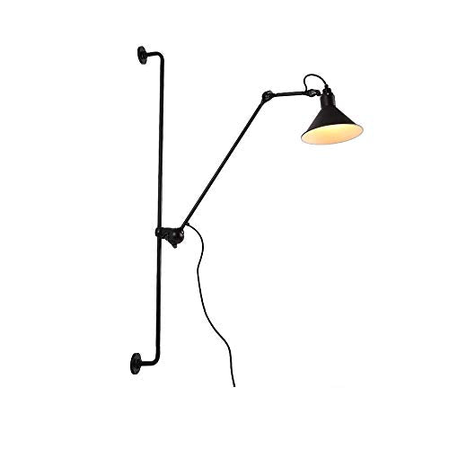 Moderne LED créative Applique murale réglable Montage mural Bras flexible rotatif à 360 ° en design Spot mural avec interrupteur lampe murale intérieur Tables Décoration 1 ampoule E14 Noir Moderne LED créative Applique murale réglable Montage mural Bras flexible rotatif à 360 ° en design Spot mural avec interrupteur lampe murale intérieur Tables Décoration 1 ampoule E14 Noir