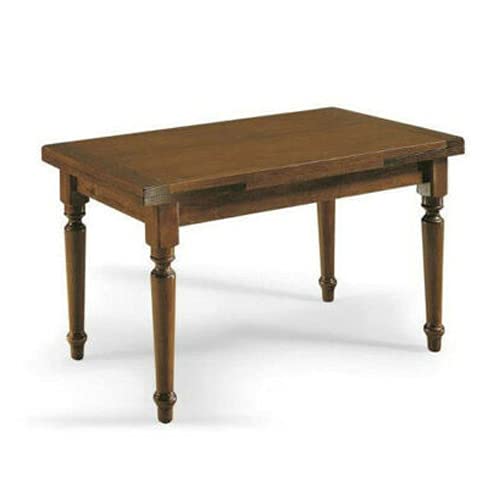 Mar.c.a. Design, Table Extensible, Table Salle à Manger en Bois, Noyer Foncé - Table à Manger Rectangulaire Ouverte 210x80x75H avec 2 Extensions 40cm - Table a Manger Style Art Pauvre, Made in Italy Mar.c.a. Design, Table Extensible, Table Salle à Manger en Bois, Noyer Foncé - Table à Manger Rectangulaire Ouverte 210x80x75H avec 2 Extensions 40cm - Table a Manger Style Art Pauvre, Made in Italy