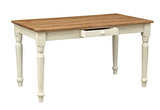 Biscottini Table, Bois, Blanc, L 140 x PR 80 x H 80 cm