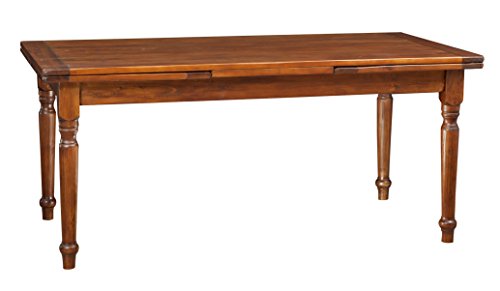 Biscottini Table à Manger Extensible 180x80x90 cm Made in Italy - Table Salle à Manger Extensible en Bois Massif - Table Bois Salle a Manger Biscottini Table à Manger Extensible 180x80x90 cm Made in Italy - Table Salle à Manger Extensible en Bois Massif - Table Bois Salle a Manger