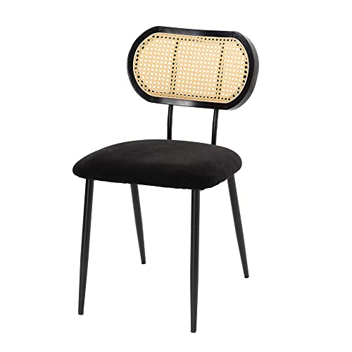 Amadeus - Chaise Telma Noire en cannage