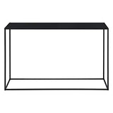 [en.casa] Table Console Table d'Appoint Industriel en Métal Résistant 74 x 115 x 32 cm Noir Mat