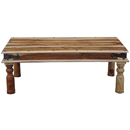 Superbe grande table basse en bois de sheesham