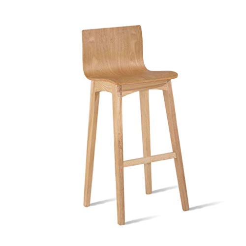 Moolo Tabourets de Bar Chaise, café Simple en Bois Massif Moolo Tabourets de Bar Chaise, café Simple en Bois Massif