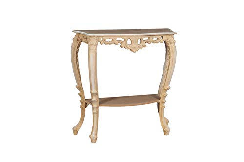 Biscottini Console Baroque 87x33x87 cm Made in Italy | Console Chambre | Table Console Bois Biscottini Console Baroque 87x33x87 cm Made in Italy | Console Chambre | Table Console Bois