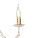 Qazqa Lustre | Chandelier Classique Rustique - Giuseppe Hl Lampe Blanc Crème - E14 - Convient pour LED - 5 x 40 Watt