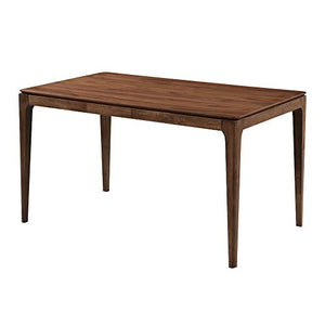 Selsey Henrico - Table Salle à Manger - 135x80 cm, Bois de Noyer, Bois Massif - Style Moderne