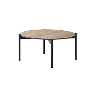 MHF Table basse de salon moderne Basic 12 de 86 cm de large