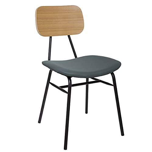 Atmosphera Chaise Style écolier Grise Ataki