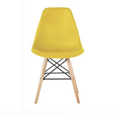 Lot de 4 chaises au Design Moderne de Style scandinave, Lia par MCC (Jaune)