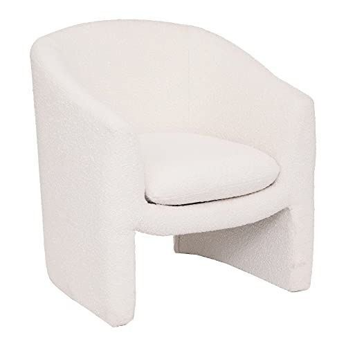 Fauteuil Kunjo - Bouclette - Blanc - Atmosphera créateur d'intérieur