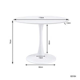 Kare Design Table Schickeria 110cm Blanche