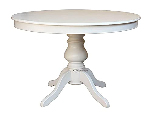 Arteferretto Made in Italy Table laquée Ronde avec allonge - diamètre 120 cm Arteferretto Made in Italy Table laquée Ronde avec allonge - diamètre 120 cm