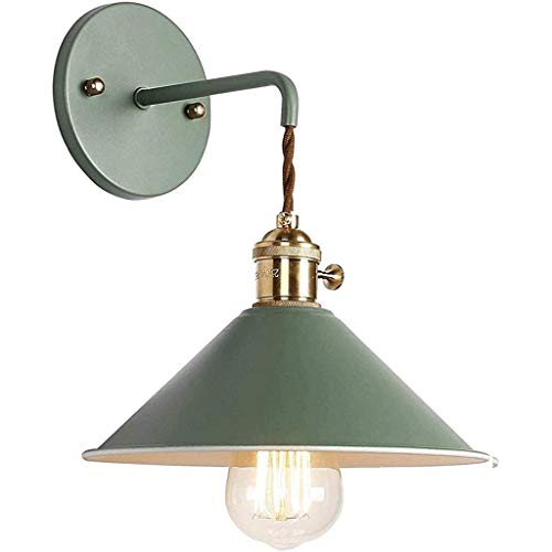 Chao Zan Applique Murale Rétro Pivotante & Orientable - Design Industriel Vintage - Spot Mural E27 Vert