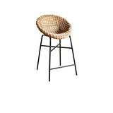 WYZBD Tabouret de Bar en rotin Chaise Tabouret de Bar en rotin Fait Main Chaise Robe de Maison,C