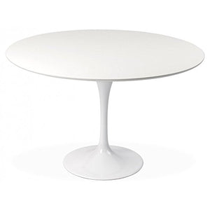 Eero Saarinen Tulipe Blanche Style Grande Table Circulaire