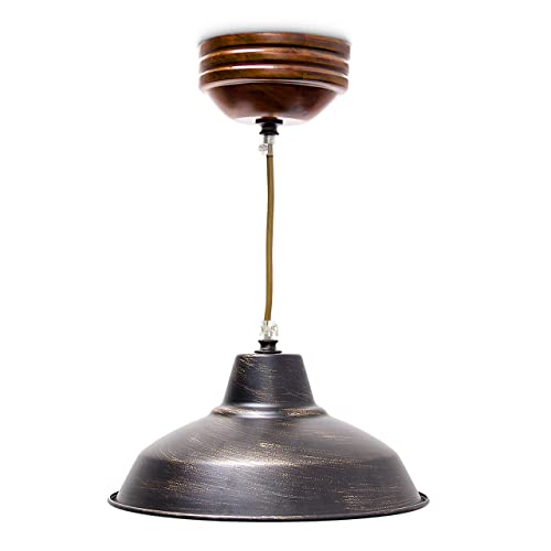 Relaxdays 10018907 Suspension Plafond Plafonnier Lampe à Suspendre de Style Industriel, Métal Relaxdays 10018907 Suspension Plafond Plafonnier Lampe à Suspendre de Style Industriel, Métal