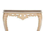 Biscottini Console Baroque 87x33x87 cm Made in Italy | Console Chambre | Table Console Bois