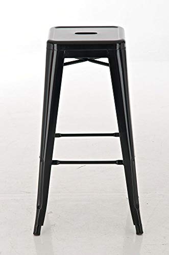 Lot De 4 Tabouret De Bar Design Industriel - TRAHOO - Empilables - Haut Lot De 4 Tabouret De Bar Design Industriel - TRAHOO - Empilables - Haut