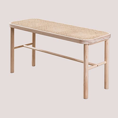 SKLUM Banc en rotin et Bois Riolut Marron Naturel SKLUM Banc en rotin et Bois Riolut Marron Naturel