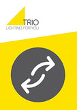 Trio-Leuchten Baldo 200600132 Applique murale en métal noir mat avec abat-jour en tissu noir, 1 x E27