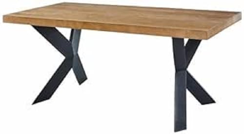 BAÏTA Table à Manger PLATON placage chêne et métal Noir BAÏTA Table à Manger PLATON placage chêne et métal Noir