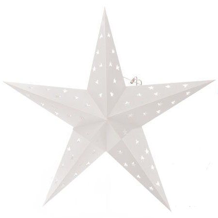 Étoile De Noël LED 60 Cm - Décoration Suspendue 3D En Papier Pour Fenêtre, Intérieur, Période De L'Avent (fonctionne Sur Piles) - 12
