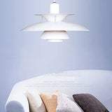 Nordic E27 Lampe suspension moderne avec parapluie coloré pour salle à manger Blanc Ø 40 cm