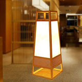 Lampe à poser en rotin, salon Étude de chambre à coucher, personnalité créative Lampadaires de style japonais (E27)