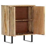 Tidyard Buffet en Bois de Manguier Massif Solide et Durable Style Naturel 60 x 35 x 75 cm